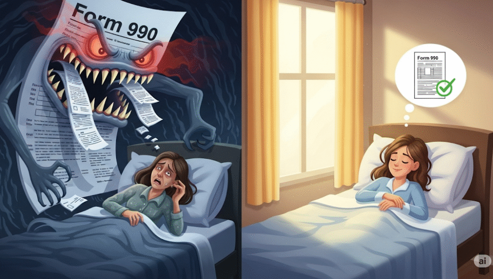 The 990 Nightmare: Why Nonprofit Leaders Lose Sleep (and How to Rest Easy)